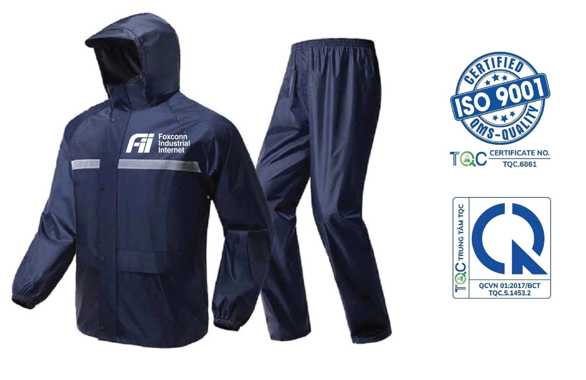 Xưởng in áo mưa tại Hà Nội sản xuất 9.000 bộ cho công đoàn Foxconn